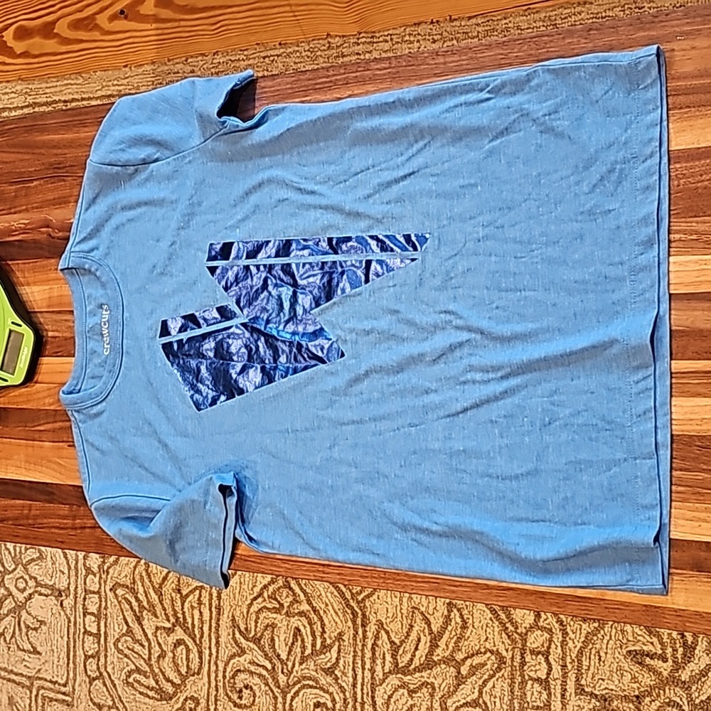 Crewcuts J Crew metallic lightning cotton t shirt size 12 like new